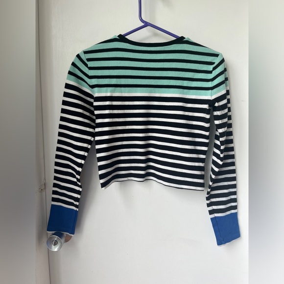 T Alexander Wang striped long sleeve crop top size Small - Picture 5 of 13